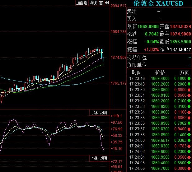 后市行情并不清楚黄金期货新手入门